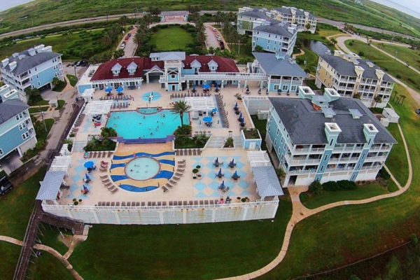Pointe West Beach Club Ariel View